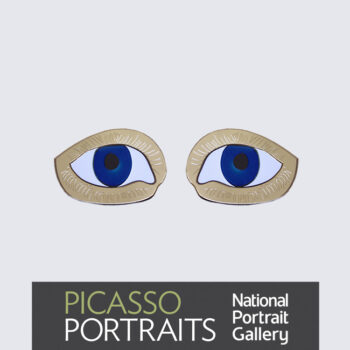 NPG #Picasso eye stud earrings_