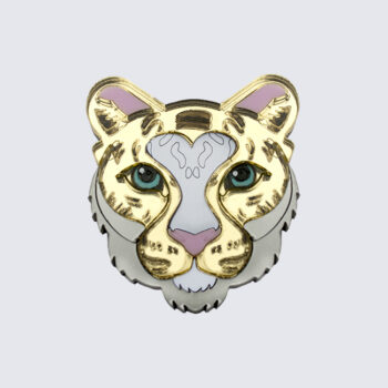 Panther’s Face brooch front