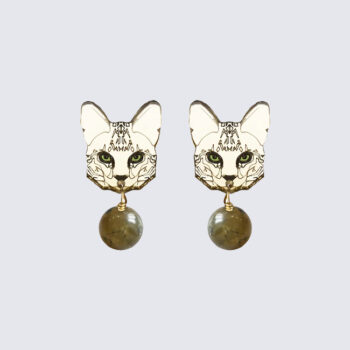 Savannah Green earrings front